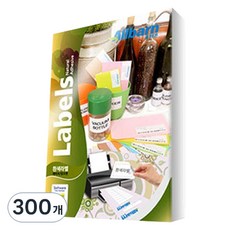 올바른라벨 흰색라벨 레이저 잉크젯 공용 AL212, 12칸, 300개