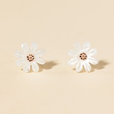 위브 14K Gold 탄생화 자개귀걸이 + 쇼핑백