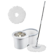 코멧 물걸레 청소기 세척 탈수통 + 밀대봉 + 극세사 걸레 2개입, 1개