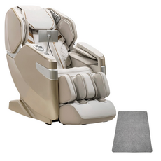 브람스 프리미엄 AI음성인식 4D 듀얼엔진 더블하트 모션프레임 안마의자 + 카페트 세트 방문설치, 혼합색상(안마의자), 그레이(카페트), BRAMS-K8I245CAF