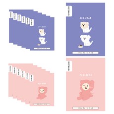 ARTMORE 小學英語寬格本 2款 14頁, 混合顏色, 1套