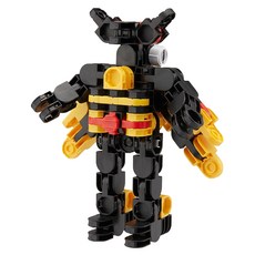 韓國 iRiNGO 百變創意3D積木 變形金剛 ZetEagle 獵鷹可變形旋轉 1組