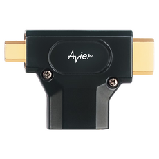 Avier AVPAHDT PREMIUM 全金屬轉接頭 HDMI A母轉HDMI T字型 支援4K UHD高畫質, 1個