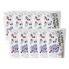 케이맘 랄라포포 유아용 세탁세제 프레시모닝향 리필, 10개, 1.3L