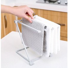 리빙듀오 접이식 행주걸이, 그레이, 1개