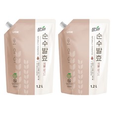 참그린 순수발효 곡물 설거지 주방세제, 1.2L, 2개