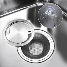 Sten Factory 韓國製造 SUS304 水槽排水網 + 蓋子 + 掛架組, 1套, 3個裝