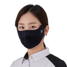 비안 UV차단 스포츠 마스크, 블랙, 1개