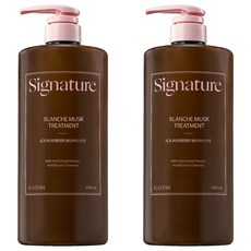 엘라스틴 시그니처 극손상 헤어팩 트리트먼트 블랑쉬머스크향, 1L, 2개
