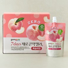 곰곰 7days 제로 곤약젤리 복숭아맛, 150g, 7개입, 1박스