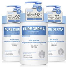 온더바디 퓨어더마 모이스처 바디로션 무향, 1L, 3개