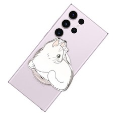 스페이스쉴드 맥세이프 갤럭시 투명 아크릴 메탈링 마그넷 스마트톡 02 슈슈, 혼합색상, 1개