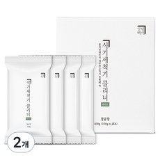 살림백서 엑티브 식기세척기 클리너 청귤향 4p, 2개, 400g
