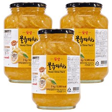 꽃샘 꿀 유자차 S, 2kg, 1개입, 3개