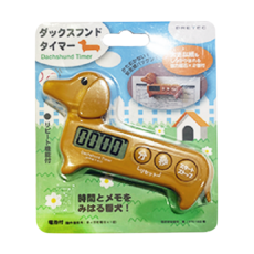 DRETEC 臘腸狗計時器, 磁鐵吸附裝置, 可記憶設定時間, 正/倒數計時功能, T-188BR, 1個