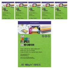 DOOSUNG PAPER 紙張 OA 美術紙 彩色影印紙 淺綠色 180g R15, A4, 90個