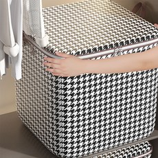 리빙마켓 대용량 체크 이불 정리함 110L, 혼합색상, 1개