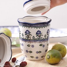 PAWIE 大型調味罐2入 + 蓋子2入組 Blue Vine, 1套, 大型調味罐2入 + 蓋子2入