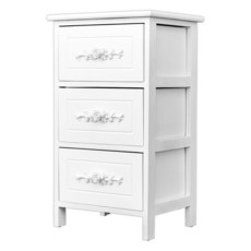 dayneeds 日需百備 歐式布拉格實木三層抽屜櫃 收納櫃/木櫃/衣物收納/置物櫃