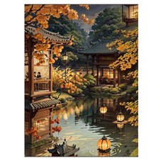 創彩 鑽石畫組, 古風建築, 1組