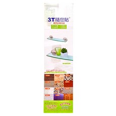 PMU 必美優 3T隨您貼功能掛勾系列 長平台置物架 免釘免鑽 不損牆面 安裝簡單, 1組, 透明