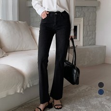 afinar 女款靴型內鬆緊帶全彈力牛仔褲