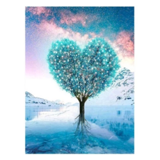 創彩 鑽石畫組 愛心樹 5D鑽石畫, 1組