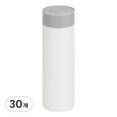 이거닷 조임끈이 있어 편리한 다용도 및 재활용 비닐봉투 화이트 바탕 그레이 끈, 30개, 20L