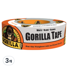 GORILLA 白色膠帶 48mm x 9.1m, 3個