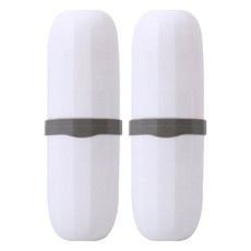 Simplydam 牙刷牙膏盒, 白色, 2個