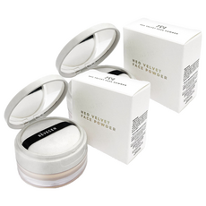 REVECEN Neo絲絨防水定妝蜜粉 15g, 003 Transparent, 2盒