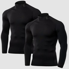 ARMEDES 男款機能性長袖內搭緊身衣 2入