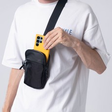 DNIY 高級迷你斜背包, 黑色