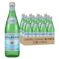 SANPELLEGRINO 聖沛黎洛 氣泡天然礦泉水, 750ml, 12瓶