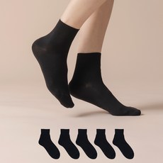 삭피엔스 여성용 얇은 40수 여름 무압박 심리스 단목 양말 5p
