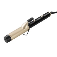 홈플래닛 컬링 봉고데기 38 mm, 블랙+골드, YT-D12