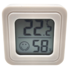 數顯高精度電子溫濕度計, 白色, 1個