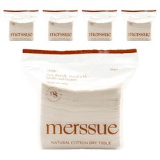 메르슈 무표백 순면 건티슈, 55g, 150개입, 5개