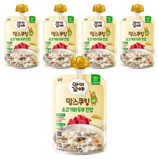 맘스쿠킹 12개월부터, 100g, 5개, 소고기 + 두부 혼합맛