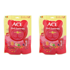 ACE 水果Q軟糖, 無色素 無防腐劑 無反式脂肪 比利時進口, 240g, 2包