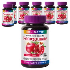 홀리데이즈 프리미엄 석류 타블렛 90정, 45g, 7개