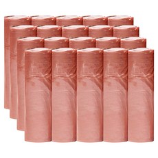 BangJiaShi 幫家適 彩色平口垃圾袋 透明垃圾袋 清潔袋 45 x 50cm 5捲 4包, 10L, 1組