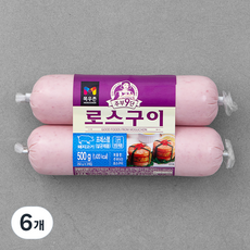 주부구단 목우촌 로스구이 햄, 250g, 6개