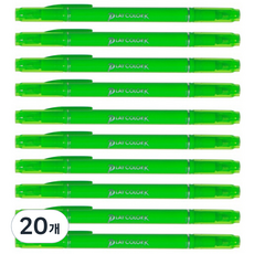 PLAYCOLOR 톰보 케이 수성사인펜, 옐로우 그린, 20개