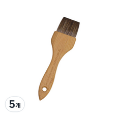 아트시크릿 자연모 혼모 대나무 핸들 수채화 브러쉬 350F, 5개, 1.5호