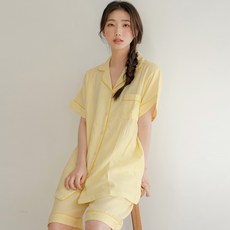 PALAN 素色楊柳棉短袖睡衣套裝