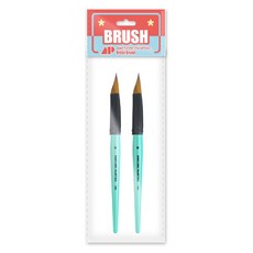 AwesomePainting 設計款 TRIPLE WEDGE 三角錐形筆刷, 6號, 2個