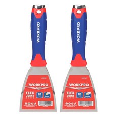 WORKPRO 不鏽鋼刮刀 彈性型 錘擊型 80mm WP321011, 2個