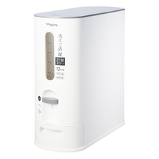 FAmILyLIFE 生活 小野12公斤智能定量防潮自動出米桶, 白色, 1個