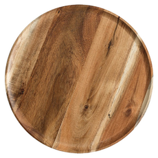 日式餐具 相思木圓盤 實木托盤, 圓盤, 原木色, 1個